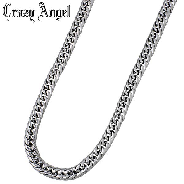 クレイジーエンジェル Crazy Angel ネックレスチェーン 金属アレルギー対応 ジュエリー メンズ 6面Wキヘイ ステンレス 316L 6.5mm/60c...