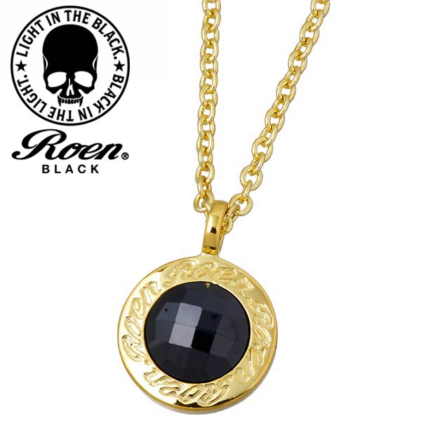 ロエンブラック RoenBLACK リバーシブル シルバー ネックレス アクセサリー メンズ キュービック ブラス RO-007