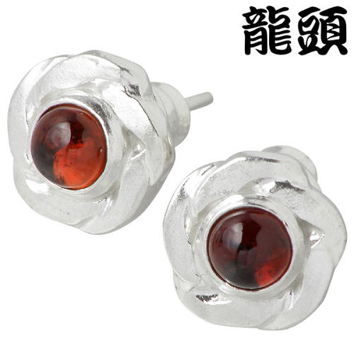 龍頭 RYUZU ピアス レディース シルバー ジュエリー 小花 ツイスト 2ヶ ピン ストーン 2個売り 両耳用 950 ブリタニアシルバー RYUZU-PI...