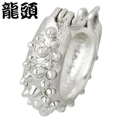 龍頭 RYUZU ピアス レディース シルバー ジュエリー 霰 あられ フープ 1ヶ 1個売り 片耳用 950 ブリタニアシルバー RYUZU-PI-34WT