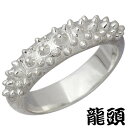 【ポイント5倍!27日まで!】 龍頭 RYUZU リング 指輪 メンズ シルバー ジュエリー 霰 あられ 12〜26号 950 ブリタニアシルバー RYUZU-...