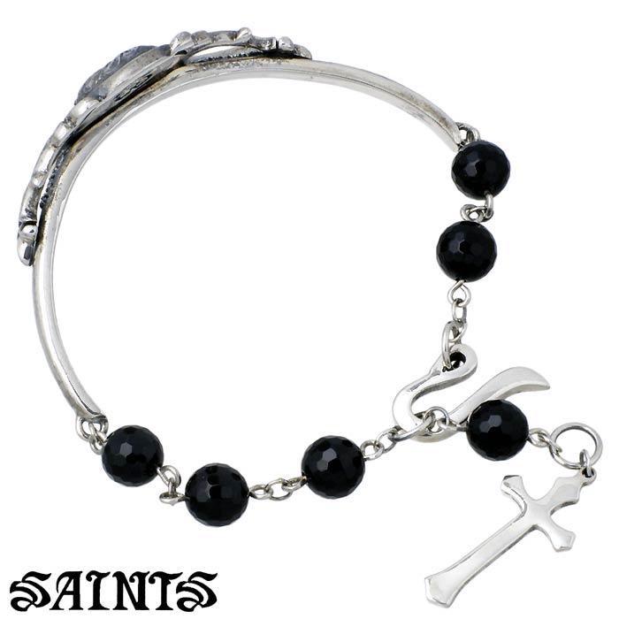 セインツ SAINTS 女神 シルバー ブレスレット アクセサリー ハーフバングル アクセ...