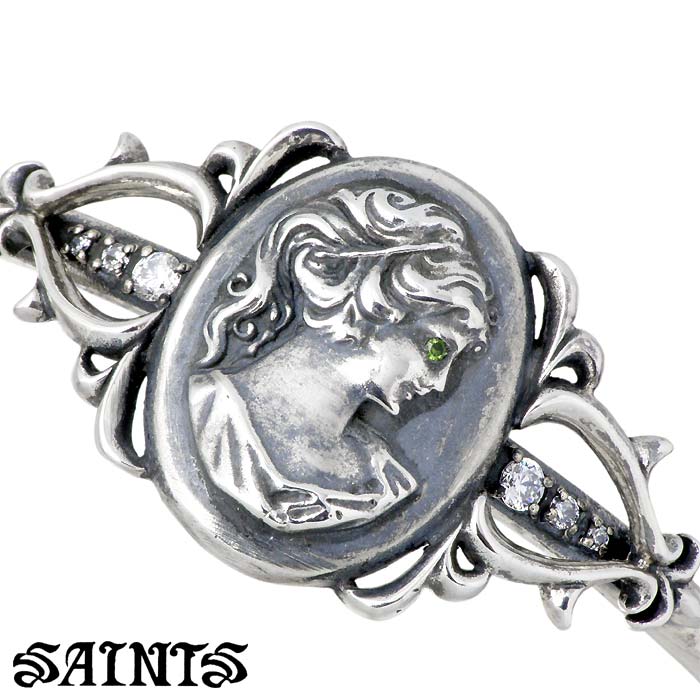 セインツ SAINTS 女神 シルバー ブレスレット アクセサリー ハーフバングル アクセ...