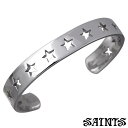 【お買い物マラソン ポイント5倍!】 セインツ SAINTS イレブン スター シルバー バングル アクセサリー ブレスレット アクセサリー レディース SSB...