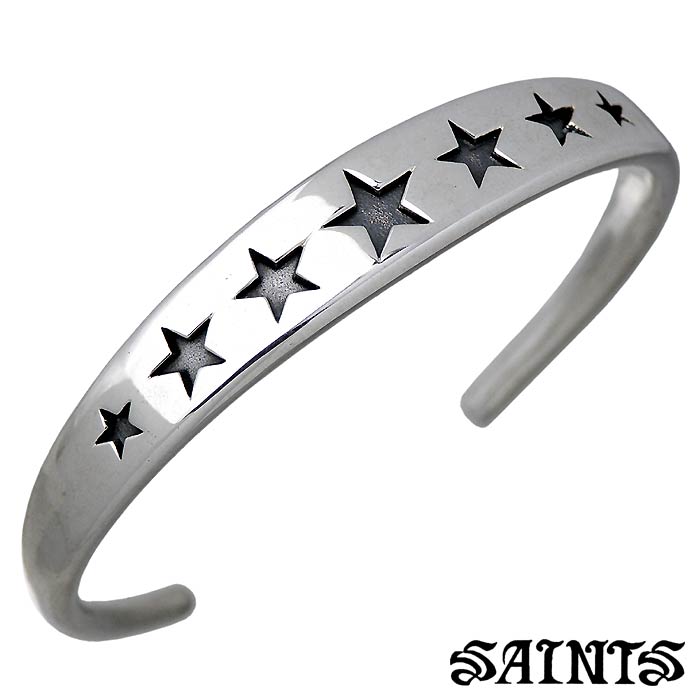 【ポイント5倍!30日まで!】 セインツ SAINTS セヴンスター シルバー バングル アクセサリー ブレスレット アクセサリー レディース SSB-706