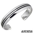 【お買い物マラソン ポイント5倍!】 セインツ SAINTS ダブルディッチ シルバー バングル アクセサリー ブレスレット アクセサリー メンズ SSB-70...