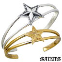 セインツ SAINTS ネイティブスター シルバー バングル アクセサリー ブレスレット アクセサリー ペアー SSB-711-P