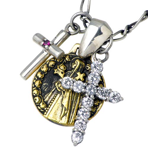 Ruby - セインツ SAINTS ネックレス レディース シルバー ジュエリー マリア願い 925 スターリングシルバー SSP-72