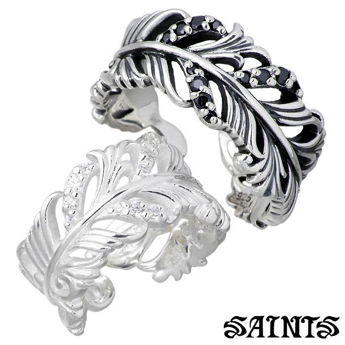 【ポイント5倍!ブラックフライデー!】 セインツ SAINTS リング 指輪 ペアー ジルコニア シルバー ジュエリー 羽根 9〜13号 17〜21号 SSR1...