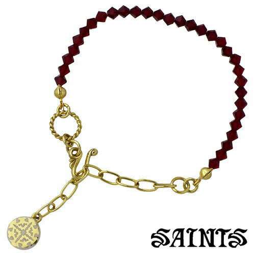 【ポイント5倍！楽天イーグルス感謝祭】 セインツ SAINTS スワロフスキー ストーン シルバー ブレスレット アクセサリー シルバー925 スターリングシルバー SSB10-53RD