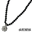 セインツ SAINTS ネックレス レディース ストーン スワロフスキー チョーカー ブラック 925 スターリングシルバー SSP10-154BLK