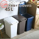 【ポイント5倍! 13日まで!】 らくらくワンハンド開閉 日本製 ダストボックス 大容量45L ジョイント連結対応 econtainer 新生活 引越し 家具 北海道送料別途 沖縄 離島別途送料見積もり メーカー直送 SH-01-ECN45