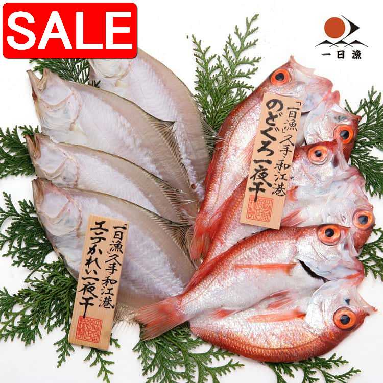 【スーパーSALE 10%OFF!】 島根 岡富商店 一日漁 のどぐろ かれい一夜干 エテかれい3〜4枚 計300g 一括真空 のどぐろ3枚 計150g 個 別...