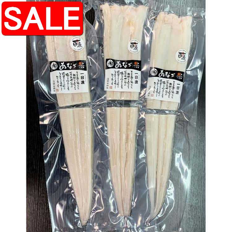 【スーパーSALE 10%OFF!】 島根 岡富商店 しまねの大穴子 一夜干し 3尾 その日に獲った魚がその日の夕方に水揚げされる漁形態を 一日漁 と呼ぶ ご進...