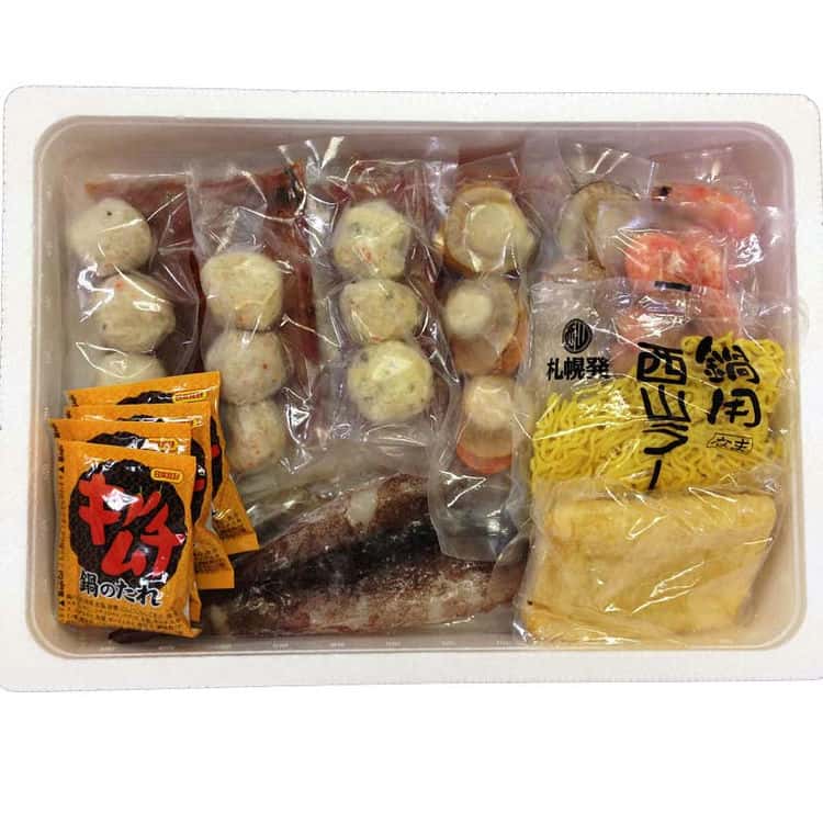 北海道 海鮮キムチ鍋 Cセット 白菜キムチ400g 各種具材 本場韓国の白菜キムチを使...