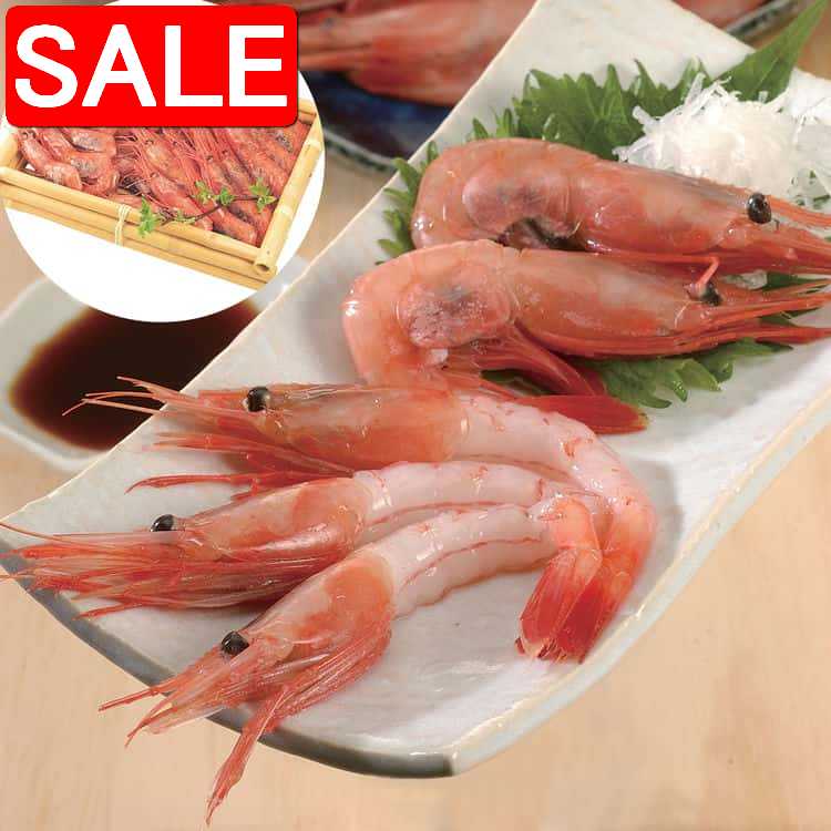 【スーパーSALE 10%OFF!】 日本海甘えび 500g 23〜30尾 活きたまま捕獲船内で急速冷凍しました 鮮度は抜群 しかもとろけるような甘味です ご進...