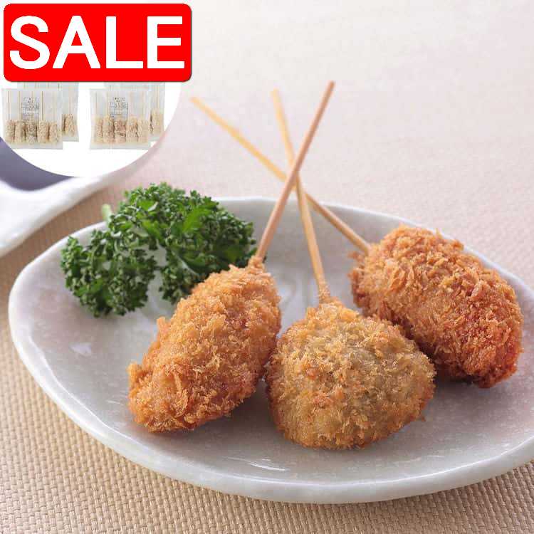 【スーパーSALE 10%OFF！】 大阪名物 串カツ D 4種 計30本 袋を開けて揚げるだけ 本場大阪の串揚げをお..