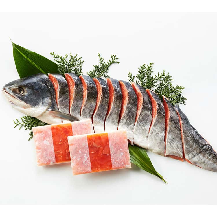 北海道産 新巻鮭&鮭といくらのルイ