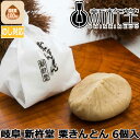 【ポイント10倍! 30日まで! 】 岐阜 新杵堂 栗きんとん 6個 中津川 秋の味覚 ギフト のし対応 お取り寄せ スイーツ 和のスイーツ くり マロン 和菓子 お菓子 ご褒美 老舗 栗専門店 詰め合わせ ご進物 ギフト 贈り物に
