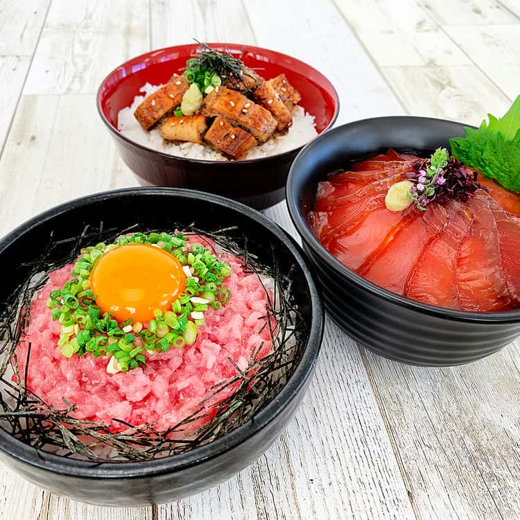 【ポイント10倍！ 30日まで！ 】 静岡 まぐろ丼と鰻ひつまぶし まぐろ丼 のり わさび付 180g ねぎとろ丼 のり わさび たれ付 160g うなぎ静岡焼きひつまぶし70g 静岡ならではのまぐろ丼2種とうなぎのひつまぶしの詰め合わせ