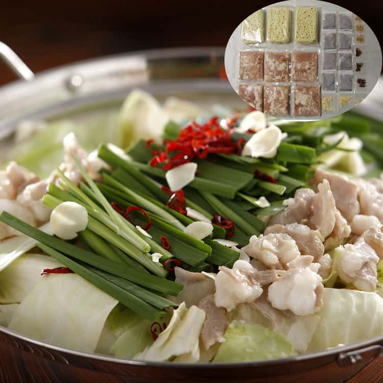 【ポイント5倍!ブラックフライデー!】 福岡 博多 とんこつもつ鍋 gセット 牛 もつ肉 国内産 100gx6袋 5〜6人前 九州 福岡 博多名物 博多を代表す...