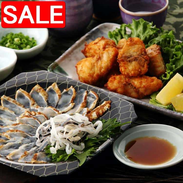 【スーパーSALE 10%OFF！】 大分豊後産 とらふぐ炙り＆唐揚げ とらふぐ炙り30g とらふぐ皮10g しろさば..