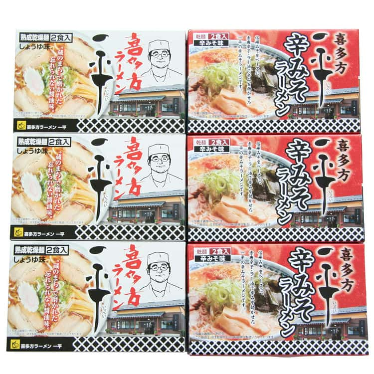 【スーパーSALE 10%OFF！】福島 喜多方ラーメン 一平 2種セット 乾麺12食 信州みそをベースに 赤唐辛子・ラー油で辛みを効かせた一平の辛みそラーメンです お鍋ひとつの簡単調理でお召し上がりいただけます お歳暮 お中元 ご進物 ギフト 贈り物に最適 ※離島は配送不可