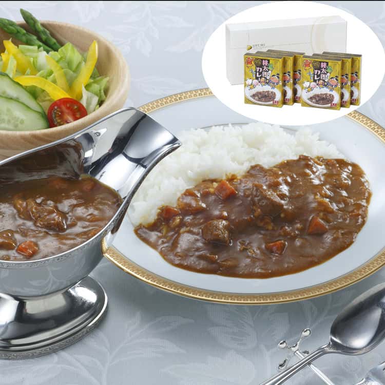 【ポイント10倍！ 30日まで！ 】 岡山 桃太郎カレー 中辛6箱セット ビーフカレー 中辛 200gx6 岡山県産の白桃を使用したカレーです 辛さの中にコクが広がり ひとくち食べればやみつきです ご進物 ギフト 贈り物に 離島配送不可