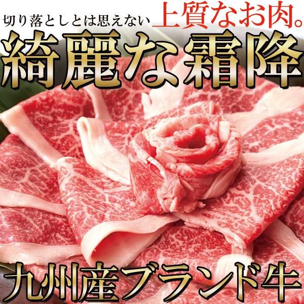 九州産 黒毛和牛 A4・A5等級 無選別 切り落とし500g 一度は食べたい 絶品霜降ブランド牛 お歳暮 お中元 ご進物 ギフト 贈り物に最適 販売元より直送 NK00000041 2