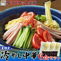 【ゆうパケット出荷】さわやかレモンダレで食す 冷やし中華6食 夏季限定出荷 お歳暮 お中元 ご進物 ギフト 贈り物に最適 販売元より直送 SM00011002