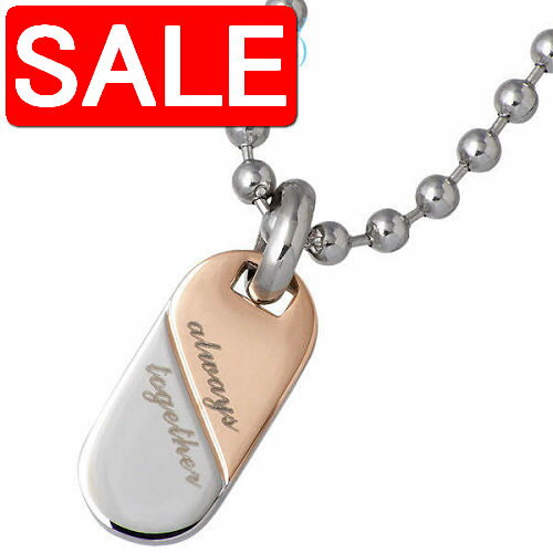 【スーパーSALE 20%OFF!】 ステンレス ネックレス アクセサリー 金属アレルギー対応 メッセージ & オーバル アレルギーフリー GPSS299JA-...