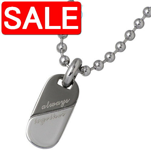 【スーパーSALE 20%OFF!】 ステンレス ネックレス アクセサリー 金属アレルギー対応 メッセージ & オーバル アレルギーフリー GPSS300JA-...