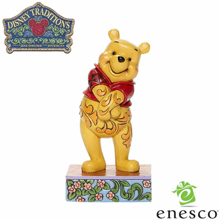 楽天Sies Rosso（シーズ・ロッソ）【スーパーSALE 10％OFF！】enesco（エネスコ）【Disney Traditions】プーさん スタンディングポーズ ディズニー フィギュア コレクション 人気 ブランド ギフト クリスマス 贈り物 プレゼントに最適 6008081