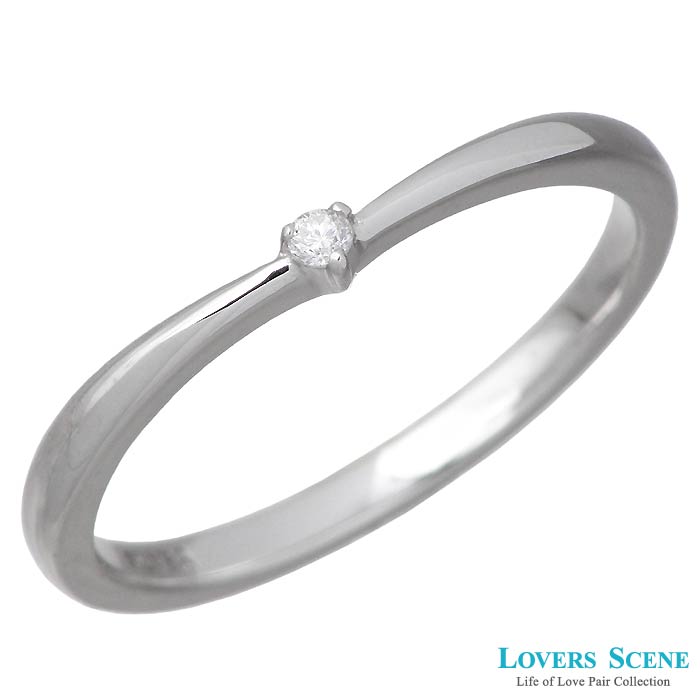 ラバーズシーン LOVERS SCENE シルバー リング 指輪 アクセサリー ダイヤモンド 一粒石 レディース 7～15号 LSR-0128DRM