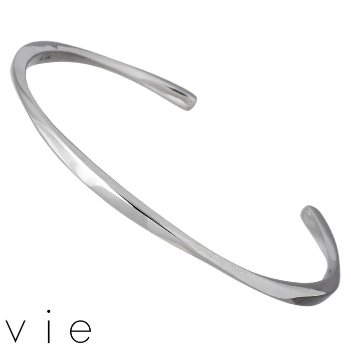 【ポイント5倍!30日まで!】 ヴィー vie ステンレス バングル アクセサリー 金属アレルギー対応 レディース 刻印可能 vie-B1243