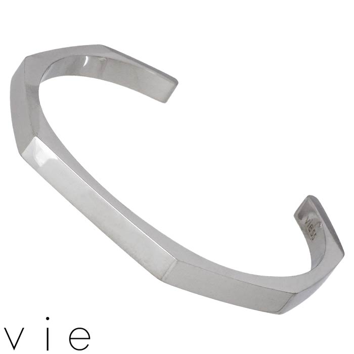 【ポイント5倍!30日まで!】 ヴィー vie ステンレス バングル レディース 刻印可能 金属アレルギー対応 アレルギーフリー vie-B1318