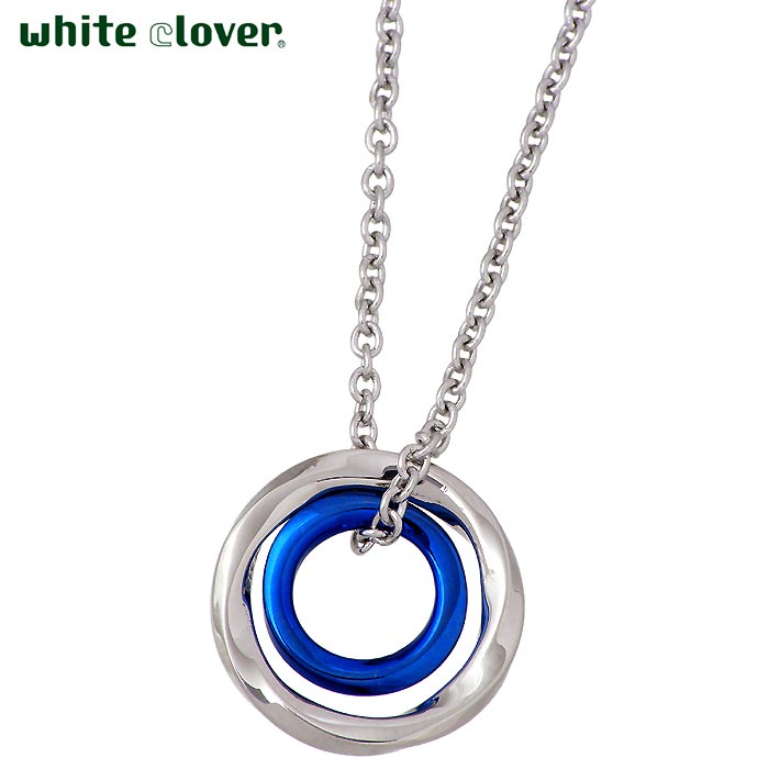 ホワイトクローバー white clover ステンレス ネックレス アクセサリー メンズ メビウス アレルギーフリー サージカルステンレス316L 4SUP0...