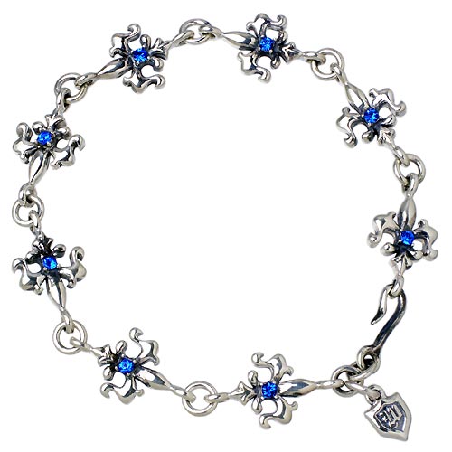 ウルフマンB.R.S WOLFMAN B.R.S セイント フレア チャーム シルバー ブレスレット アクセサリー シルバー925 スターリングシルバー WO-...