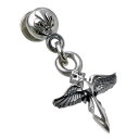 ウルフマンB.R.S WOLFMAN B.R.S ピアス レディース シルバー ジュエリー エンジェル ティアドロップ 片耳用 925 スターリングシルバー W...