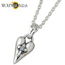 ウルフマンB.R.S WOLFMAN B.R.S スピル ハートチャームBL シルバー ネックレス アクセサリー チェーン付き ストーン シルバー925 スター...