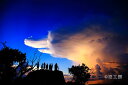 フォトカード 「おおかみ雲」沖縄・波照間島風景写真 空 雲【空工房】