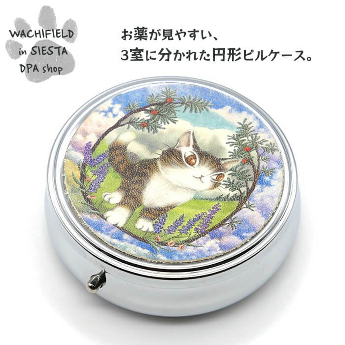 わちふぃーるど（Wachifield）／スチールピルケース（境目）ダヤン 猫 wf202503aSIESTA