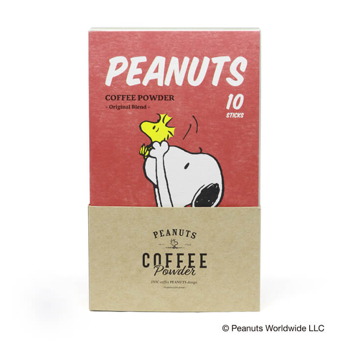 【スヌーピー】PEANUTS coffee 10本入り　オリジナルインスタントコーヒー コーヒーパウダー PEANUTS【INIC】【SIESTA】