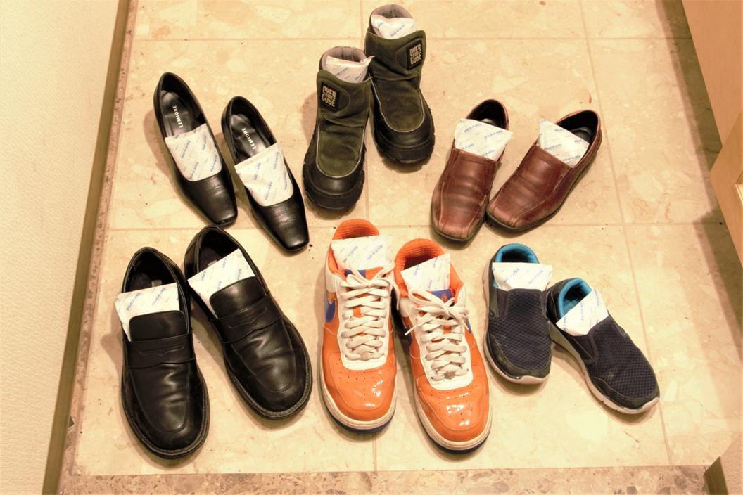 靴用乾燥剤 【6足セット】×【2袋】(1足2個で60g入)【送料620円】 靴乾燥剤 靴除湿剤 靴用除湿剤 靴脱臭剤 靴用脱臭剤 靴 靴箱 下駄箱 下駄箱シート