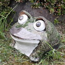 信楽焼 和風 おしゃれ 10号丸目蛙 縁起物 カエル お庭 玄関 陶器 蛙 かえる 幸せ 子宝 健康 ka-0040