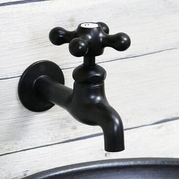 信楽焼 和風 おしゃれ 水栓 壁水栓 手洗い鉢用 給水 単水栓 横水栓 se-0035