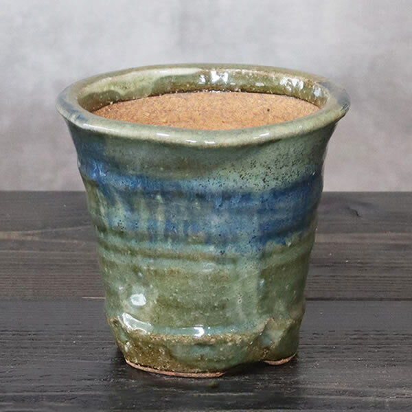 乐天商城 - 山草鉢 手作りの陶器植木鉢 山野草鉢 信楽焼 山草 鉢 しがらき 陶器鉢 植木 やきもの 信楽焼鉢 手づくり 多肉植物 塊根植物 sa-0357