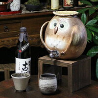 ふくろう焼酎サーバー 【今だけ10%OFFクーポン】信楽焼 和風 おしゃれ 焼酎が美味しくなると評判の 焼酎サーバー ふくろう焼酎サーバー 陶器サーバー サーバー フクロウサーバー ギフト ss-0101