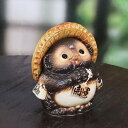 信楽焼 狸 信楽焼きたぬき しがらき焼タヌキ 縁起物タヌキ 陶器タヌキ たぬき置物 やきもの 焼き物 しがらきやき 狸 タヌキ 信楽 手づくり ミニ ta-04...