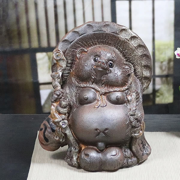 楽天市場】信楽焼 たぬき 手作り（置物｜インテリア小物・置物